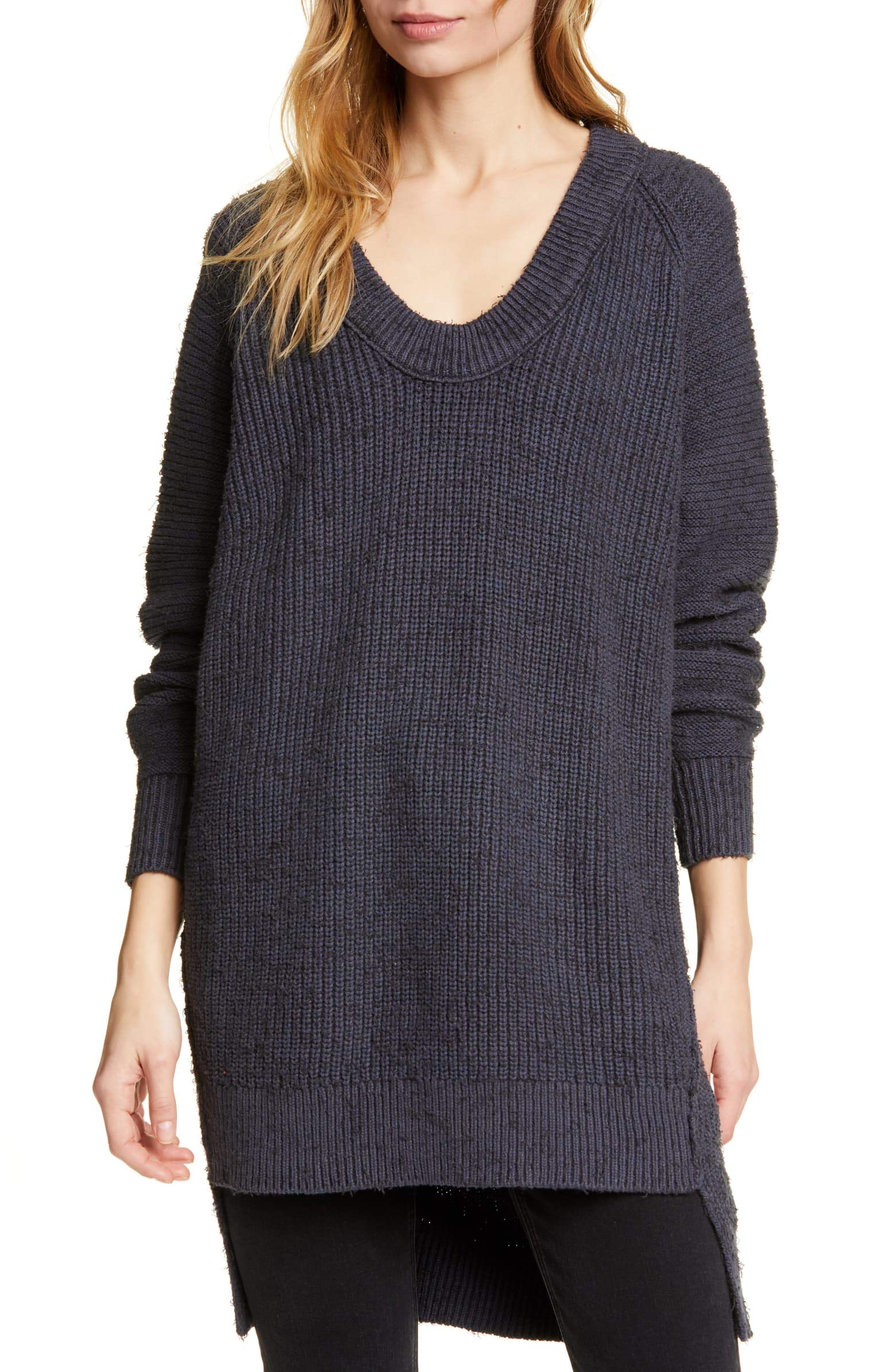 Free People Sunday Scoop Neck Sweater
