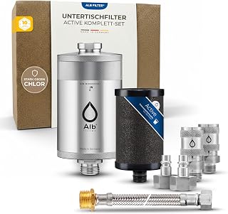 Alb Filter UNTERTISCH ACTIVE Wasserfilter Küche Edelstahl Natur + PROTECT
