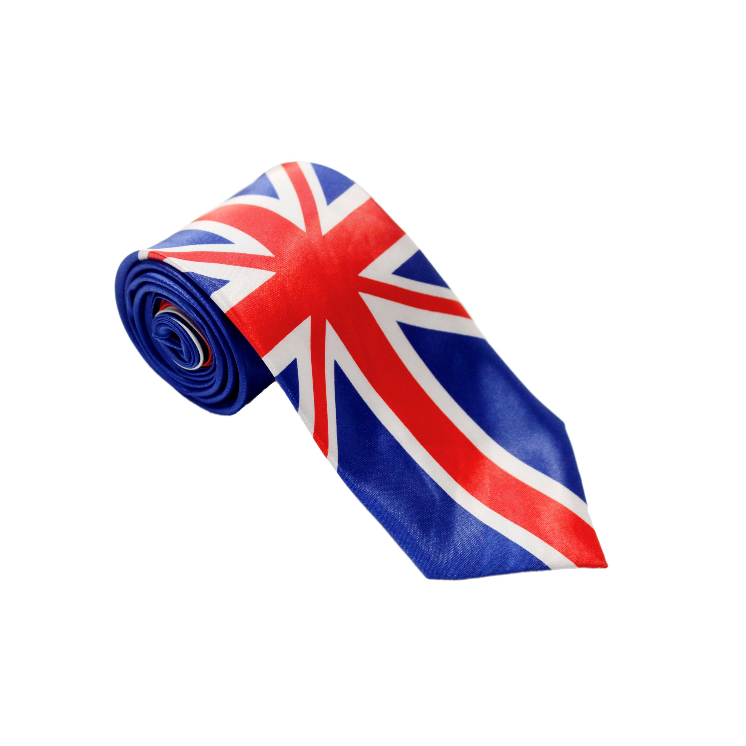 Rocking Party Men or Boys Union Jack Slim 2" Tie/Kings Coronation