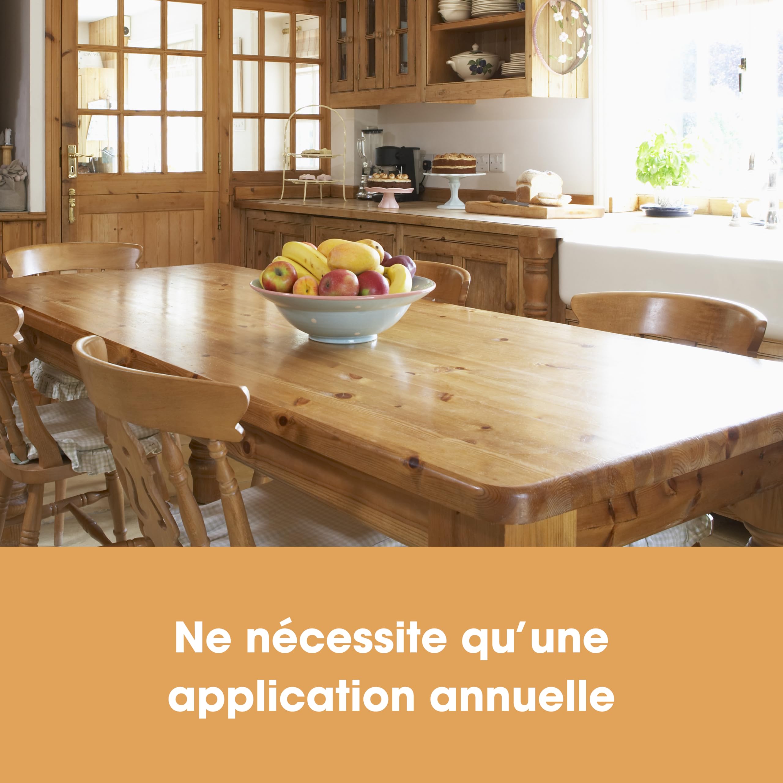 Cire d'Abeille Furniture Clinic pour Bois & Meubles Incolore 200 ml – Cire Naturelle Entretient Nourrit Protège