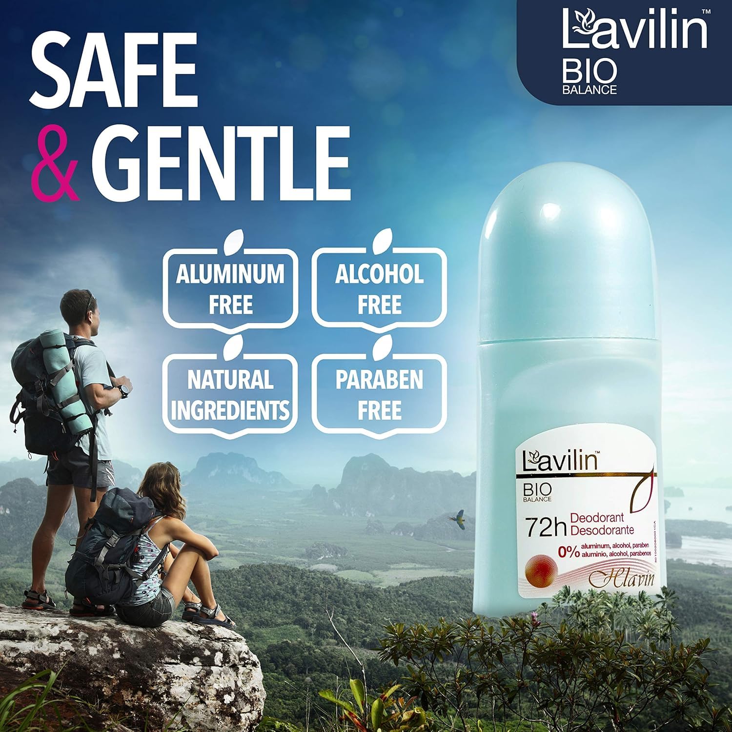 Lavilin Deodorante Roll-On 72 ore (confezione da 3)