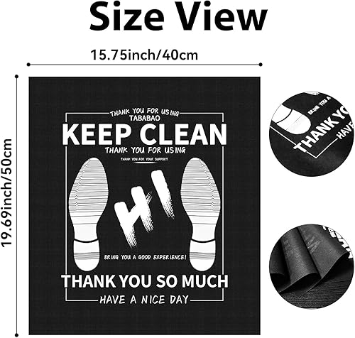 Miniatura 6 de Alfombrillas desechables para automóvil, 50 unidades, cubierta protectora para automóvil, ajuste universal, alfombrilla protectora delantera y