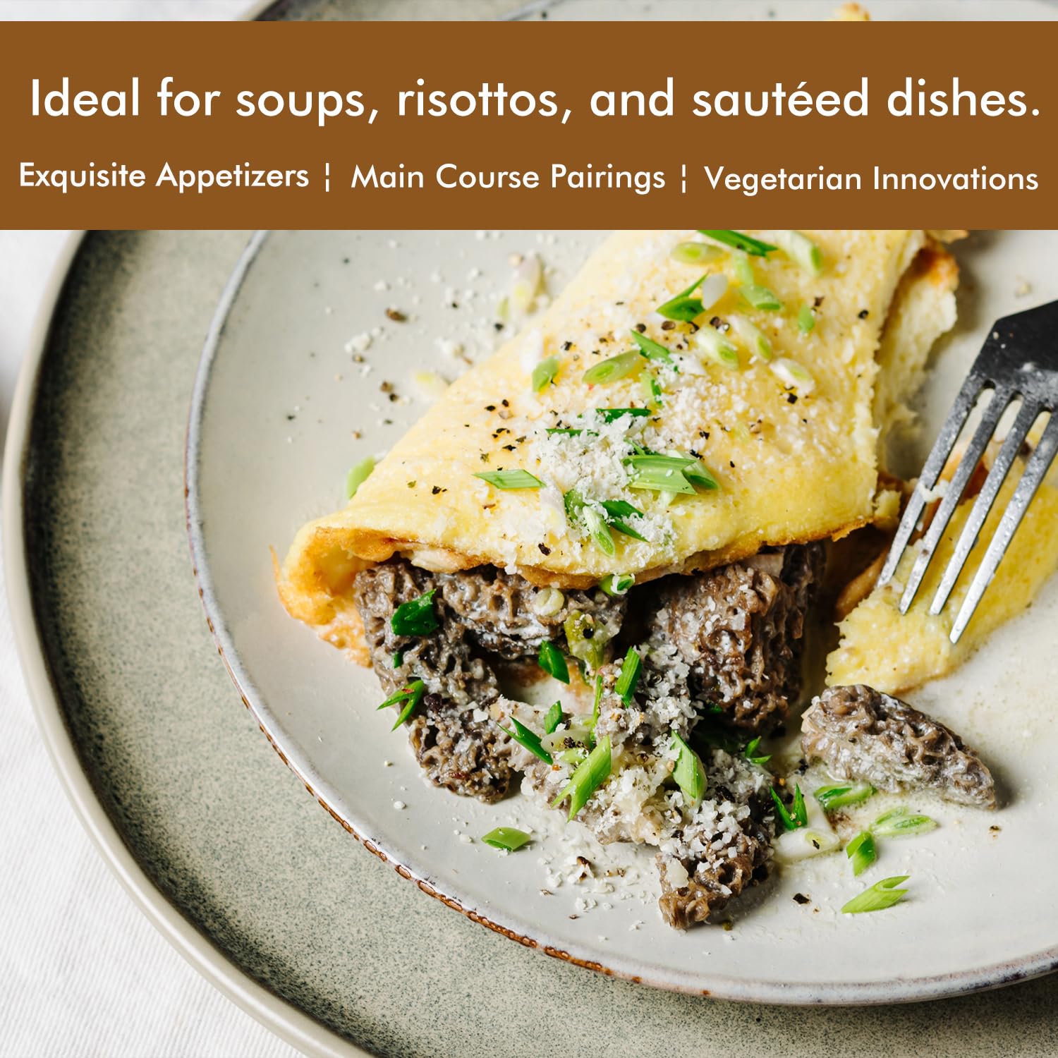 VIGOROUS MOUNTAINS Premium Dried Wild Morel Mushrooms 2oz, Wild Harvested, Earthy Flavor & Rich Umami-Perfect for Gourmet Cooking, Soups, Pasta & Risotto (56.7g)