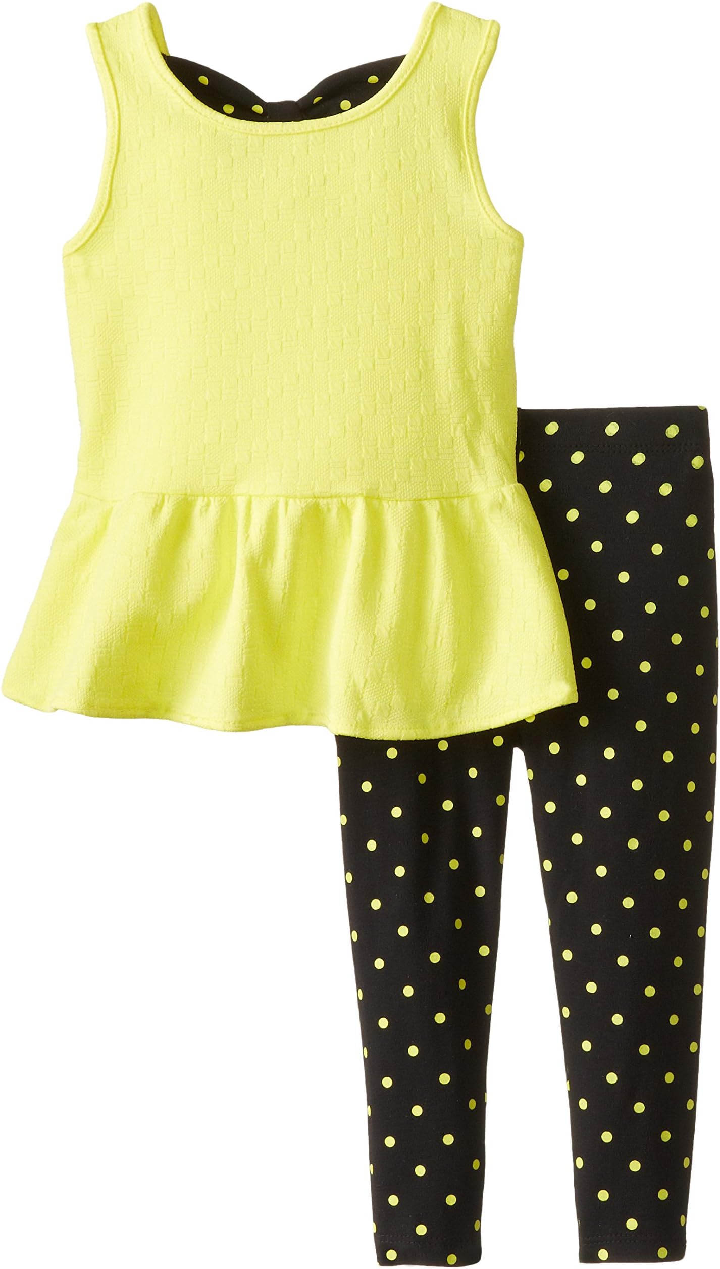 Nicole Miller Little Girls' Peplum Tunic with Printed Legging Set