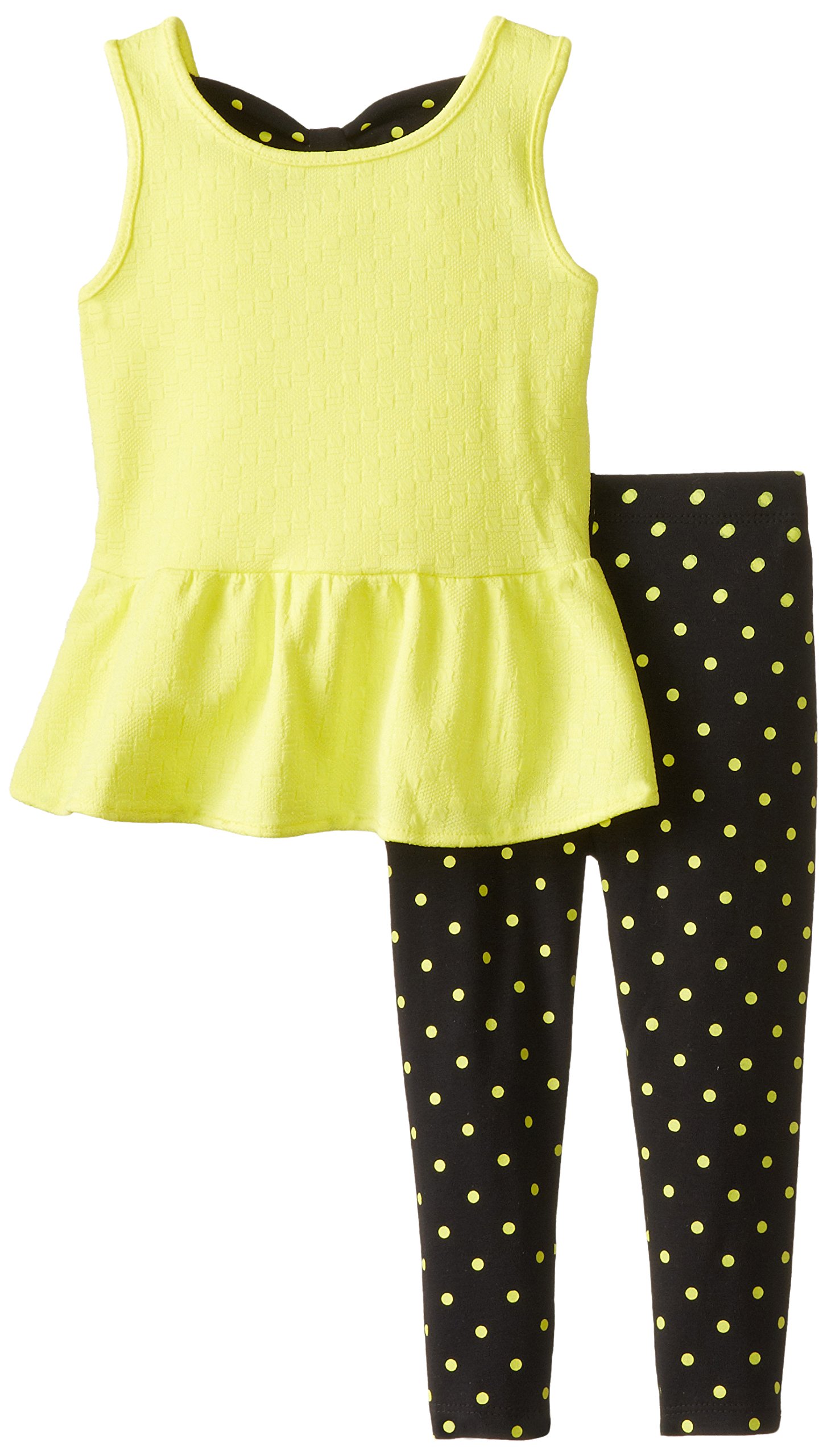 Nicole Miller Little Girls' Peplum Tunic with Printed Legging Set