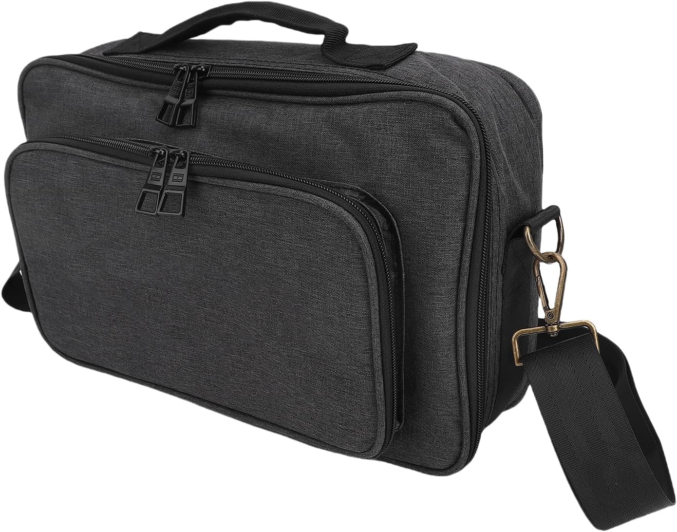 Effects Pedal Carrying Bag, 10mm Padding Multi Pockets Guitar Effects Pedal Case with Adjustable Strap and Water Proof Fabric, for Line 6 (S)