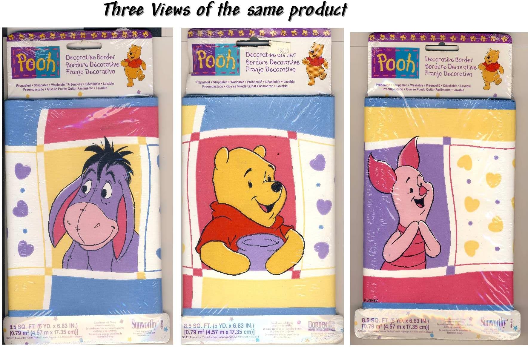 Sunworthy Winnie the Pooh Decorative Prepasted Washable Strippable Border 18263