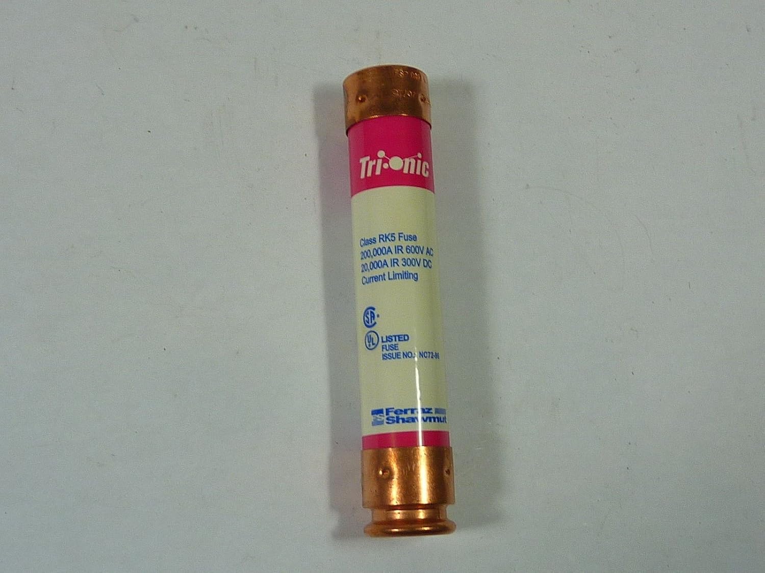 Ferraz-Shawmut TRS40R Class RK5 Cartridge Fuse, 600V, 40A