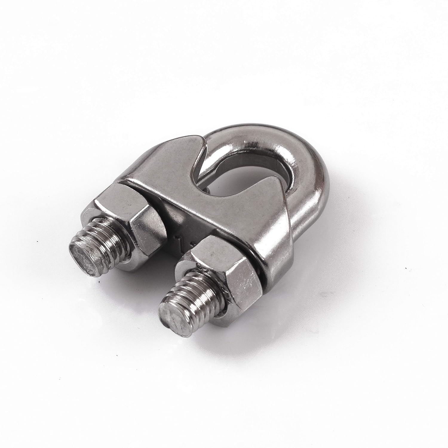 1/2 Inch M12 Wire Rope Cable Clip Clamp, 304 Stainless Steel, U Bolt Saddle Fastener, Pack of 4 - Image 4