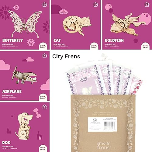 Miniatura 2 de Rompecabezas de madera de animales para mayores de 8 años, paquete de 5 rompecabezas de madera 3D, kits STEM para niños y adultos, kits de modelos