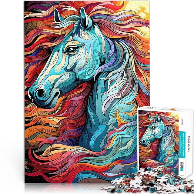 Retrato de un Caballo Puzzle de 1000 Piezas para Adultos Desafiante de completar