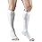 Truform 20-30 mmHg Compression Stockings for Men and Women, Knee High Length, Open Toe, White, Small