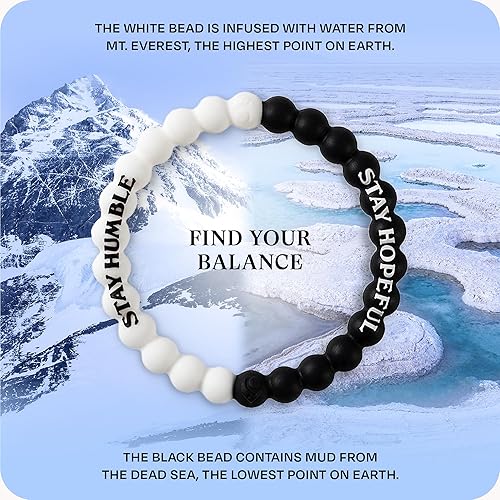 Vista 3 de Pulseras de Cuentas Lokai - Coloridas Pulseras Boho de Cuentas Curativas para Mujeres y Hombres - Regalo Único y Significativo Para Mujeres