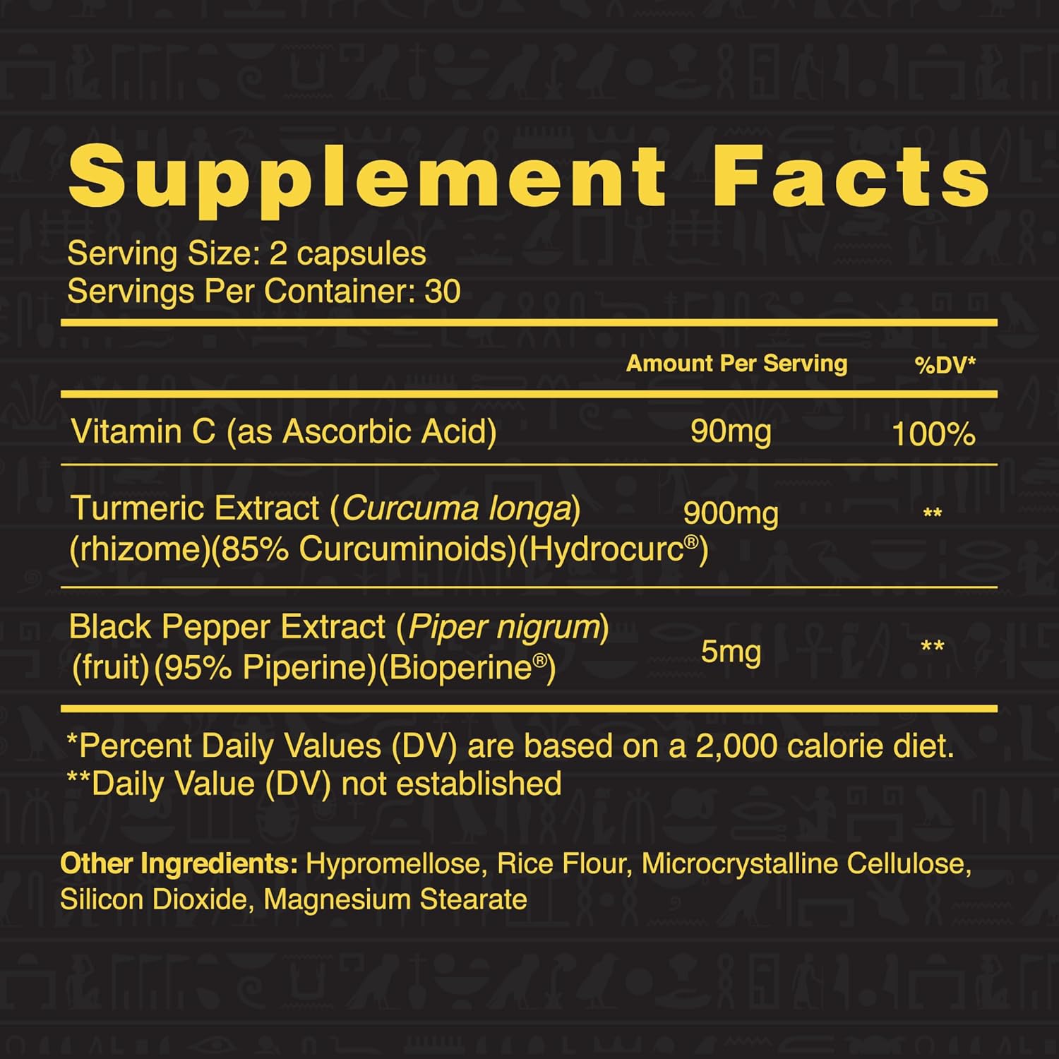 Ambrosia Golden Super Turmeric | Bioavailable Curcumin HydroCurc | Gut, Brain & Joint Support | 765mg Active Curcuminoids | 60 Veggie Capsules (30 Day Supply)