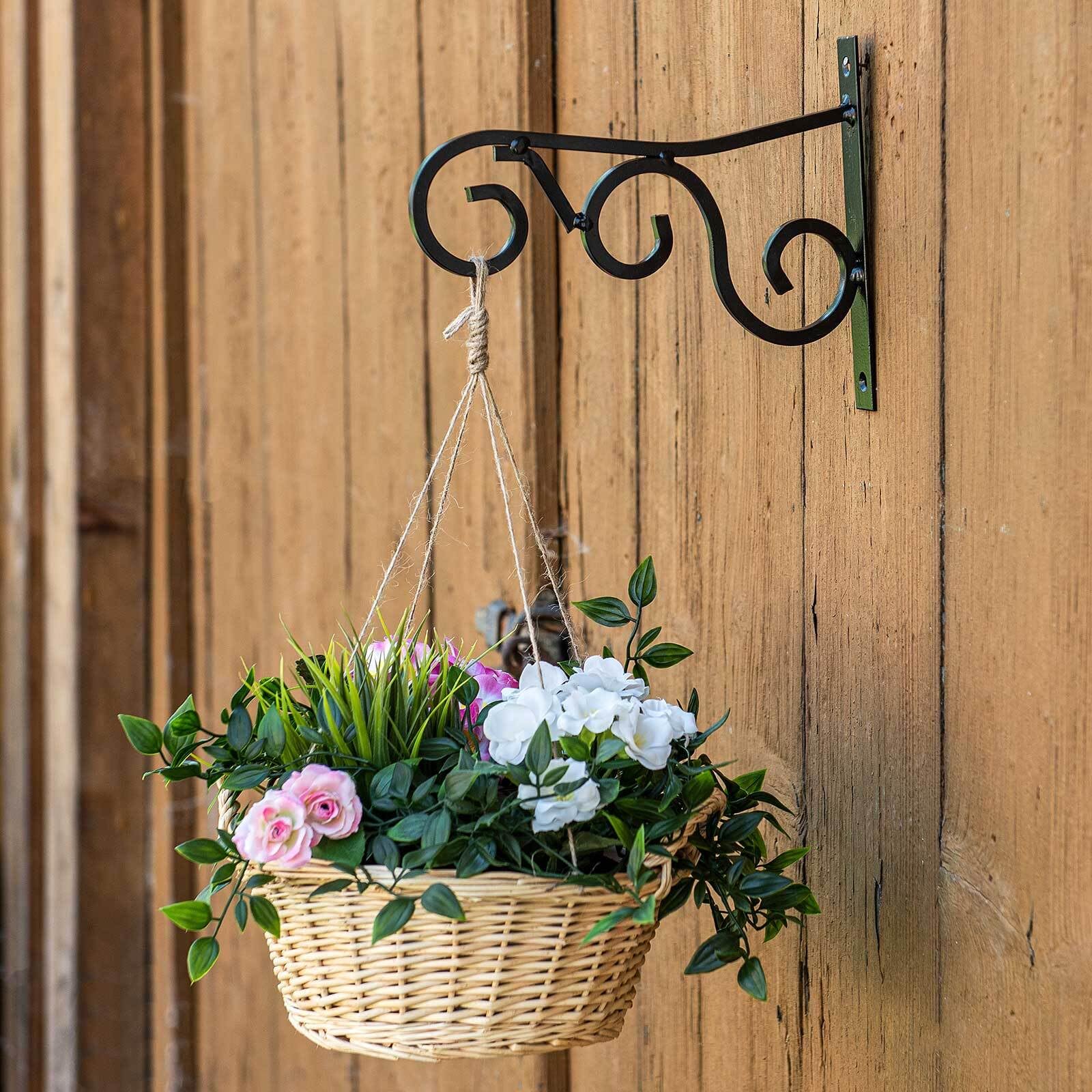 Fashion&cool Hängepflanzenhalterungen – 2 Stück, Handgeschmiedet, Rostfrei, Trägt Bis 54,4 Kg – Ideal Für Blumen, Windspiele & Deko