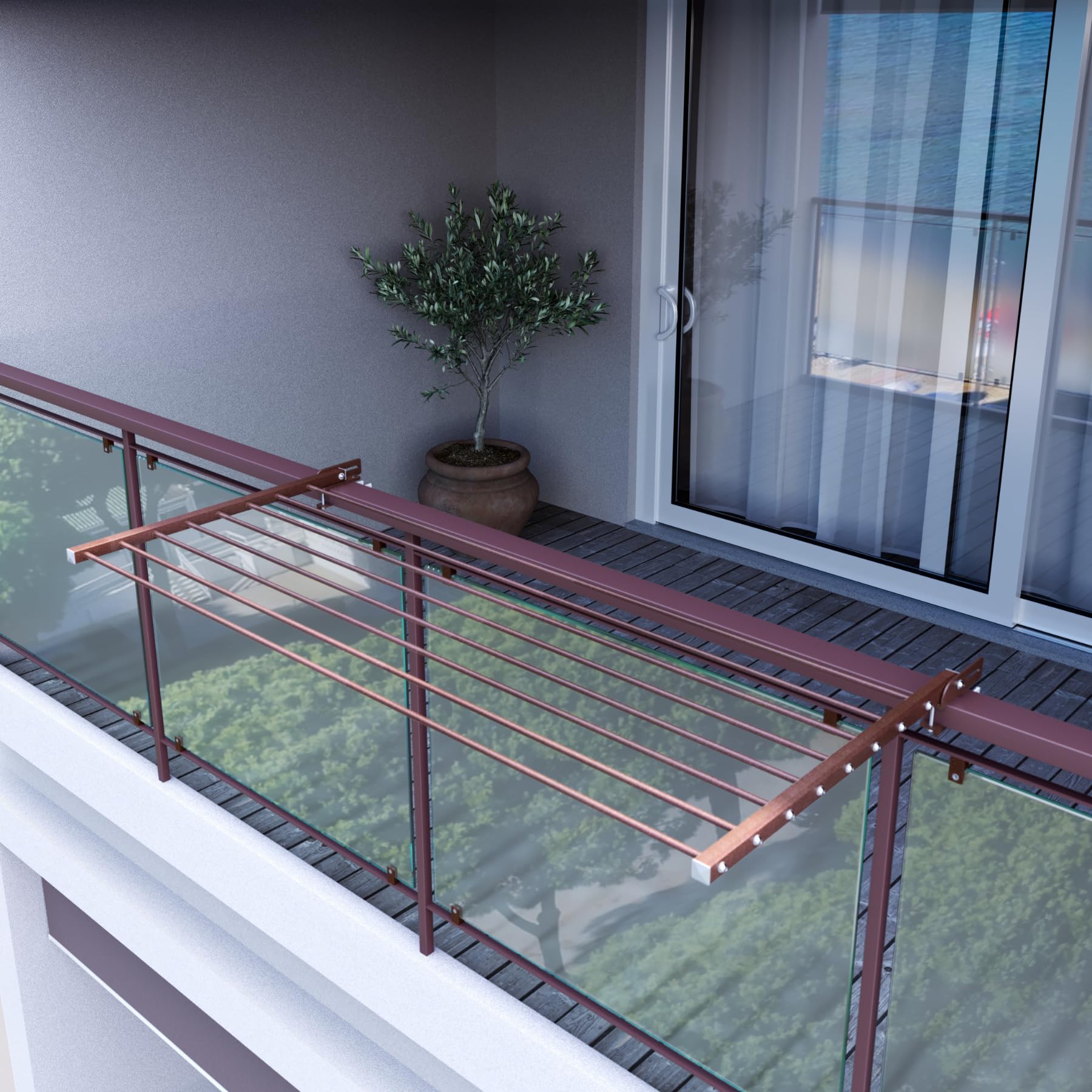 Stendibiancheria Estensibile A Parete Ketilrub 4,3 M | Senza Foratura O Con Fori, Acciaio Inox, Carico 20kg