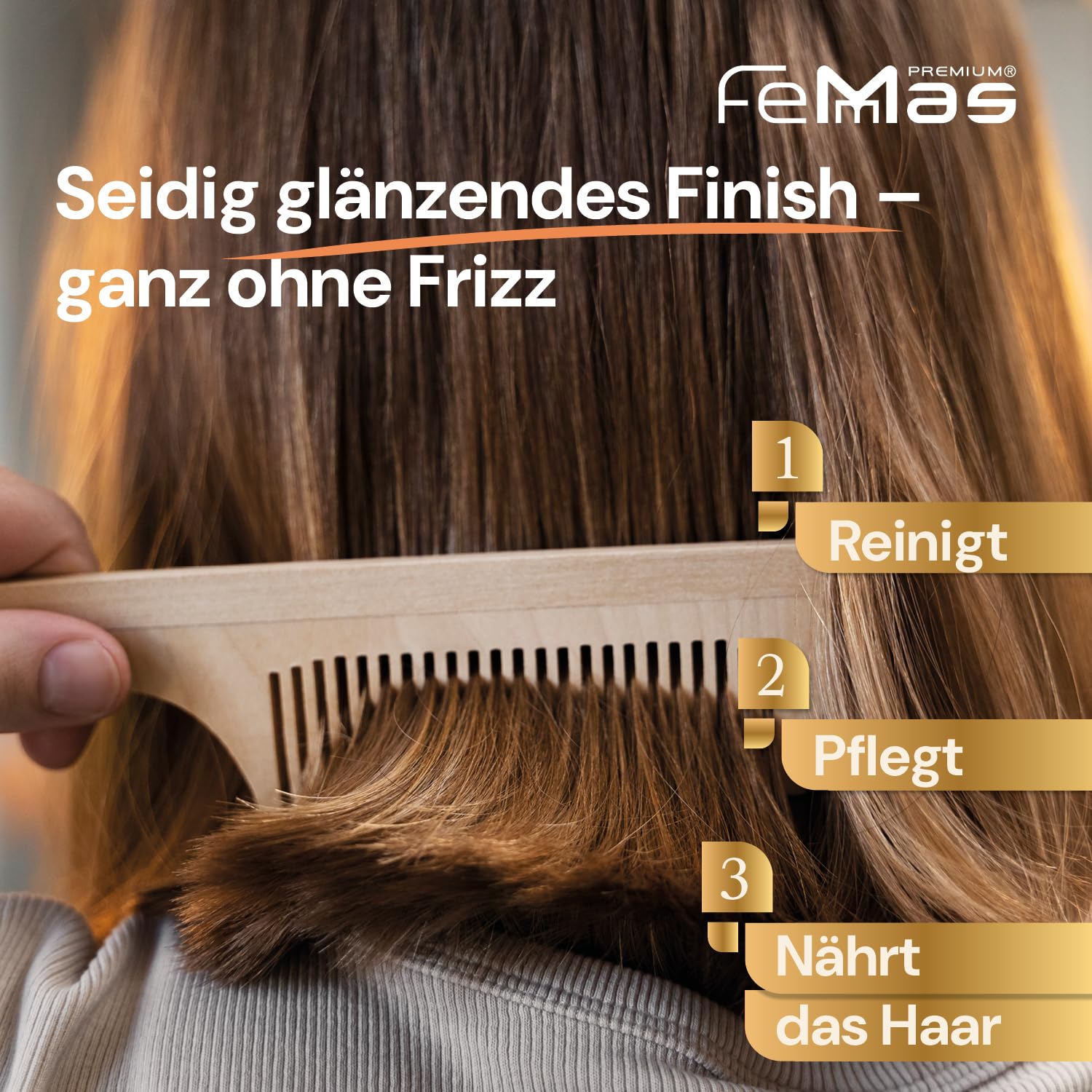FemMas Argan & Keratin Shampoo 1L + FemMas Argan & Keratin Maske 1L mit Pumpe