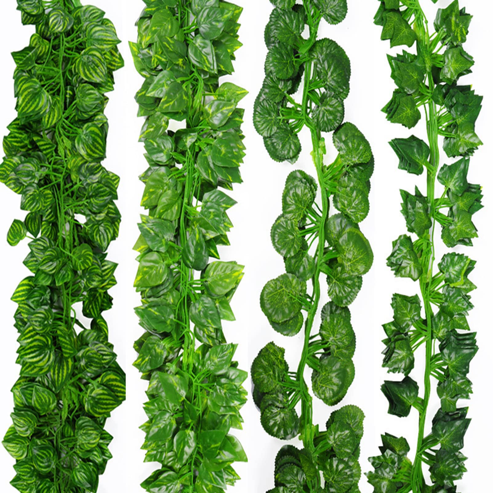 Plantas Hiedra Artificial Enredaderas Artificiales 36 Pack, Hiedra Artificial Decoracion, Hojas Artificiales Pared, Colgantes DecoracióN Hojas Follaje Falsas Interior Exterior