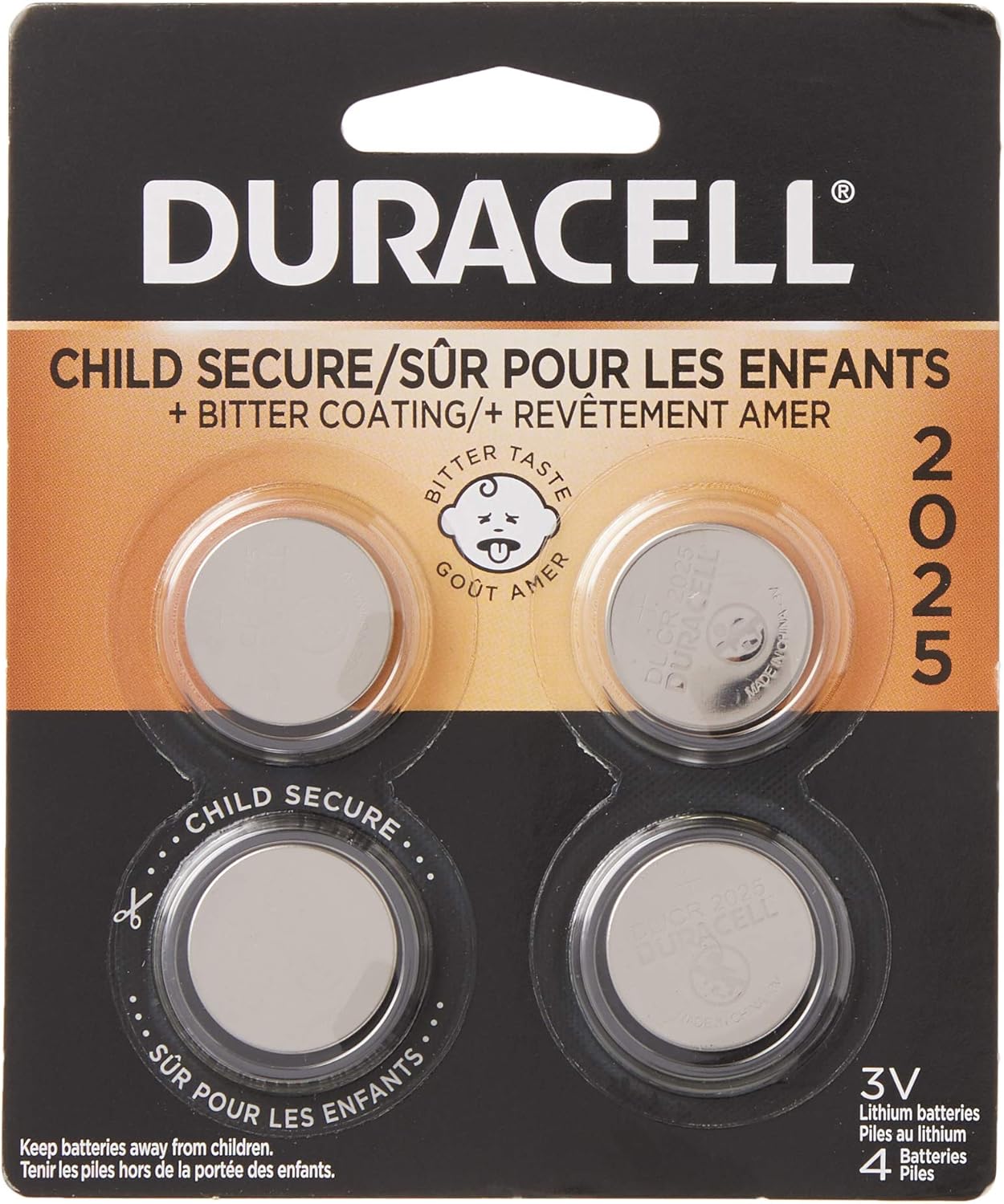 Duracell 2025 3v Lithium Coin Battery Long Lasting Battery 4
