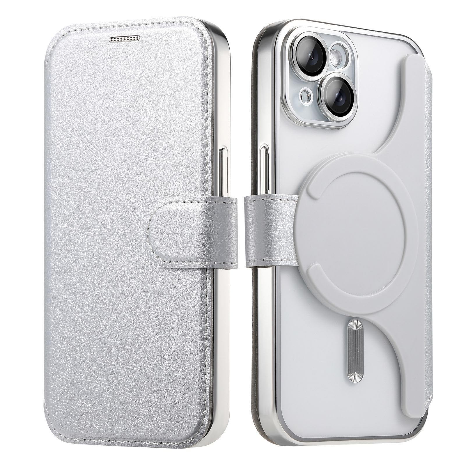 iPhone14手帳型ケース 2個セット Amazon.co.jp: 【磁石2in1分離式】 スマホケース 対応 iPhone14 ケース
