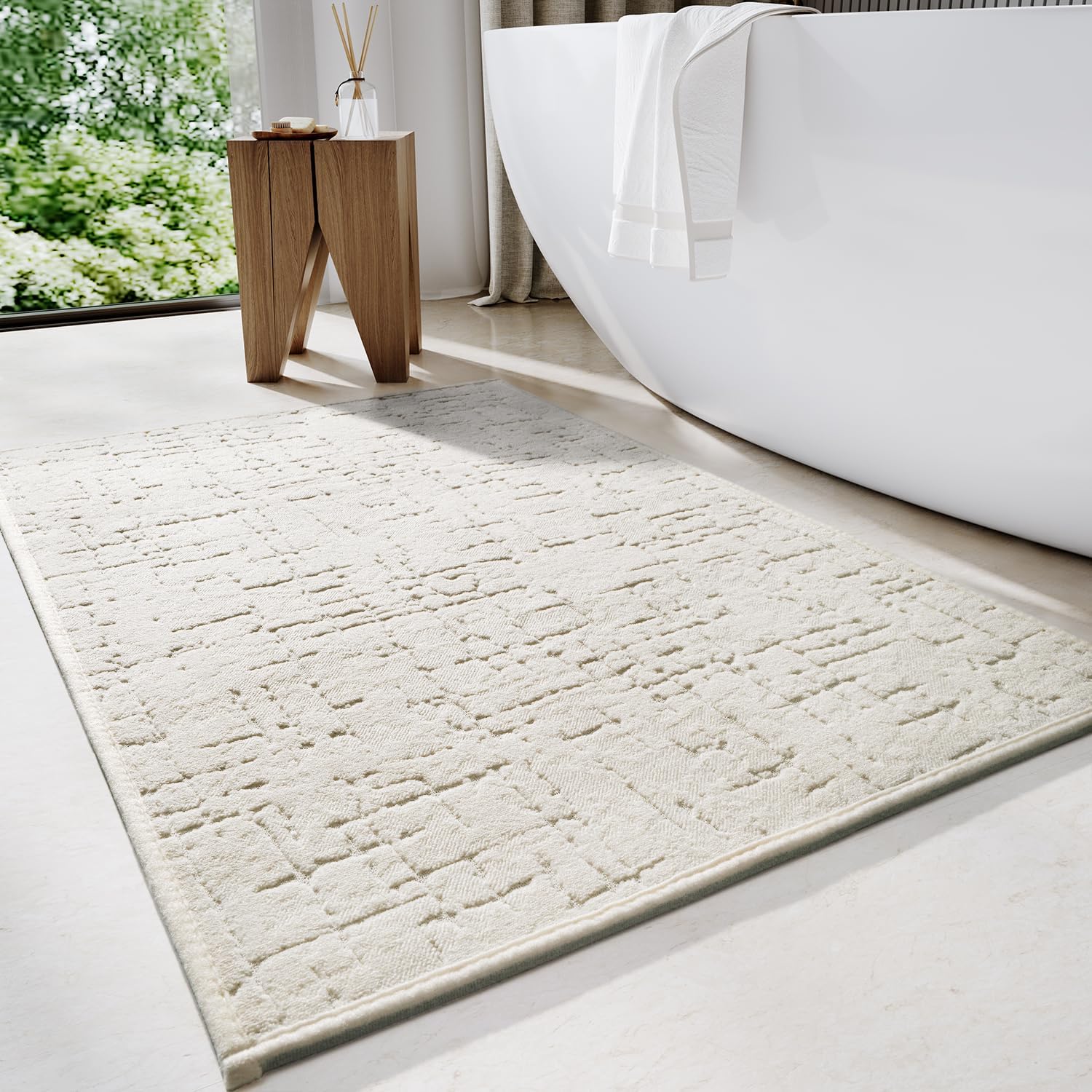 Tapis De Bain Absorbant Halloween 40x60cm - Dos Antidérapant TPR, Lavable Machine - Design Citrouille, Fantôme - 8