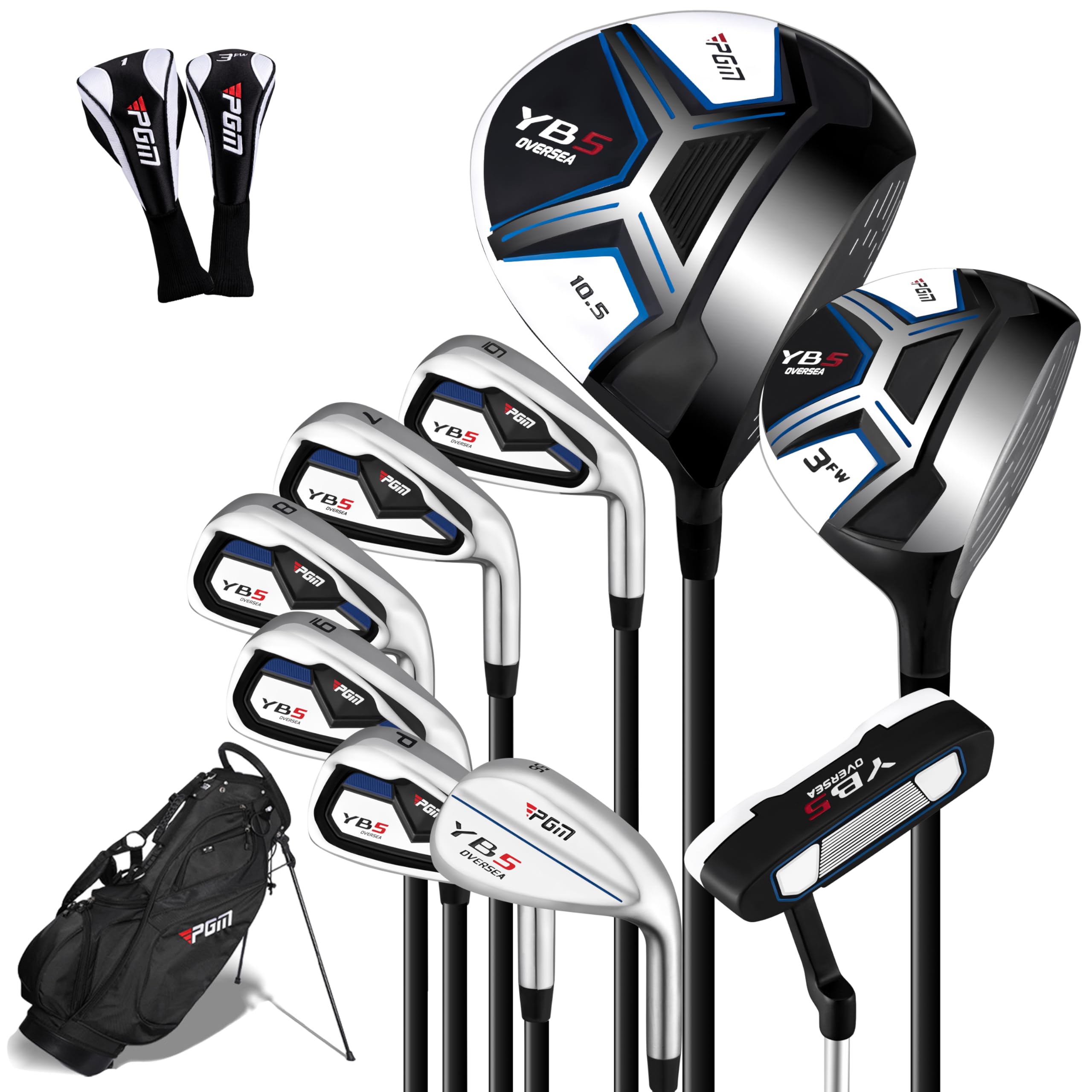 PGM Men's Complete Golf Club Sets - 12 Pieces - 2 Wood