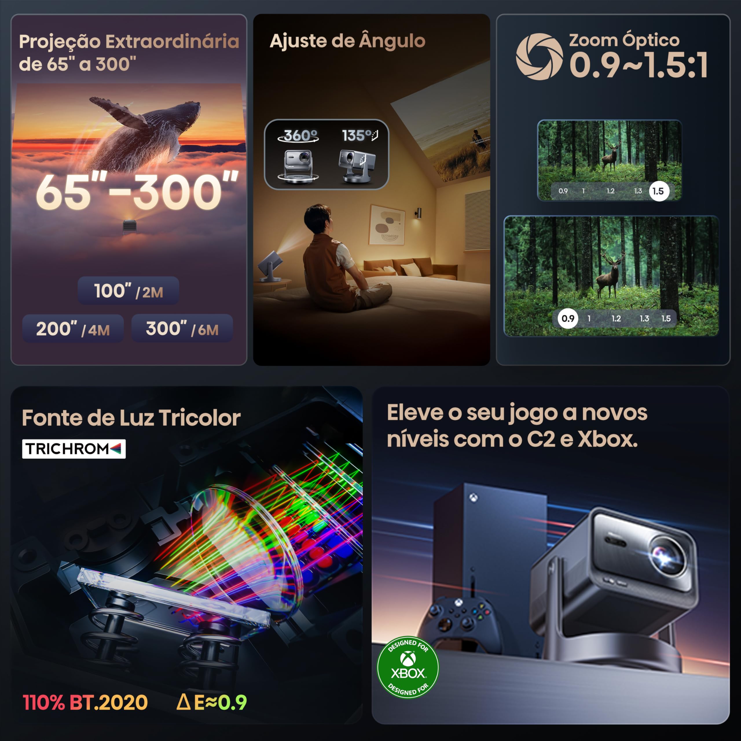 Hisense C2 Ultra - Projector 4K, 3000 Lumens, 0.9~1.5 Short Throw
