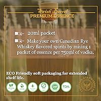 Vista 3 de Aromatizante de esencia de whisky de centeno canadiense (paquete de 5), paquete de repuesto de sabor a licor para kits Bootleg y envejecimiento