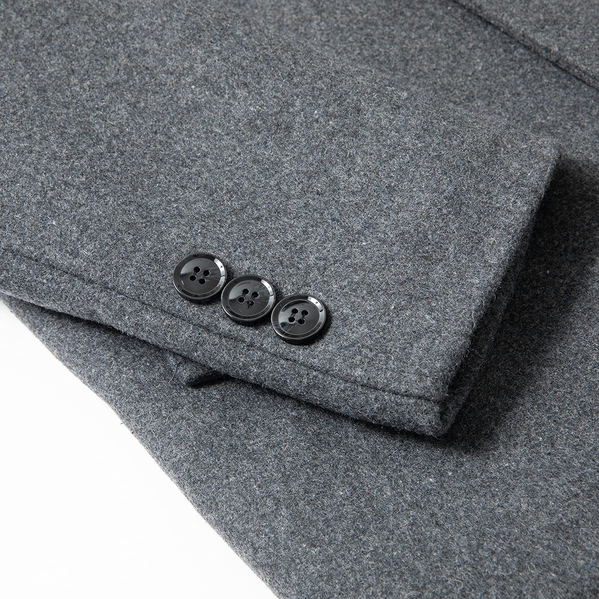 YOUTHUP Cappotto Invernale da Uomo Cappotti Corto in Lana Elegante Trenchcoat Outerwear a Vento