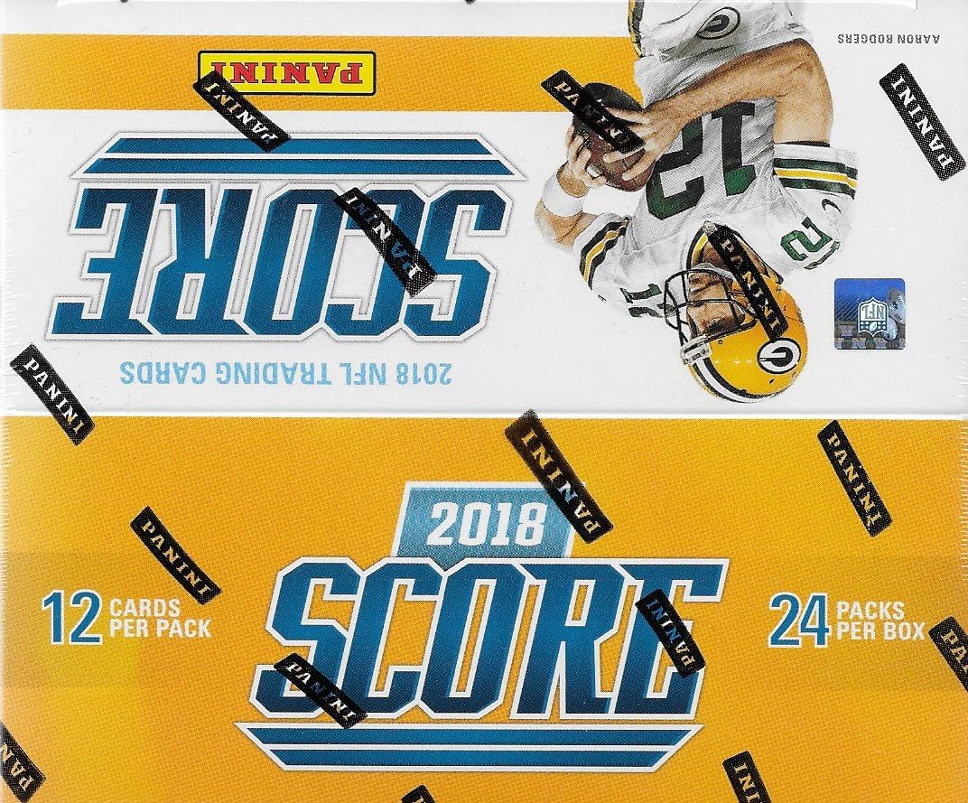2018 Score NFL Football Unopened Factory Sealed Box of 24 Packs 288 Cards Total with 72 Rookies and 48 Inserts Possible Baker Mayfield, Sam Darnold and Josh Allen Rookie Cards and Autographs
