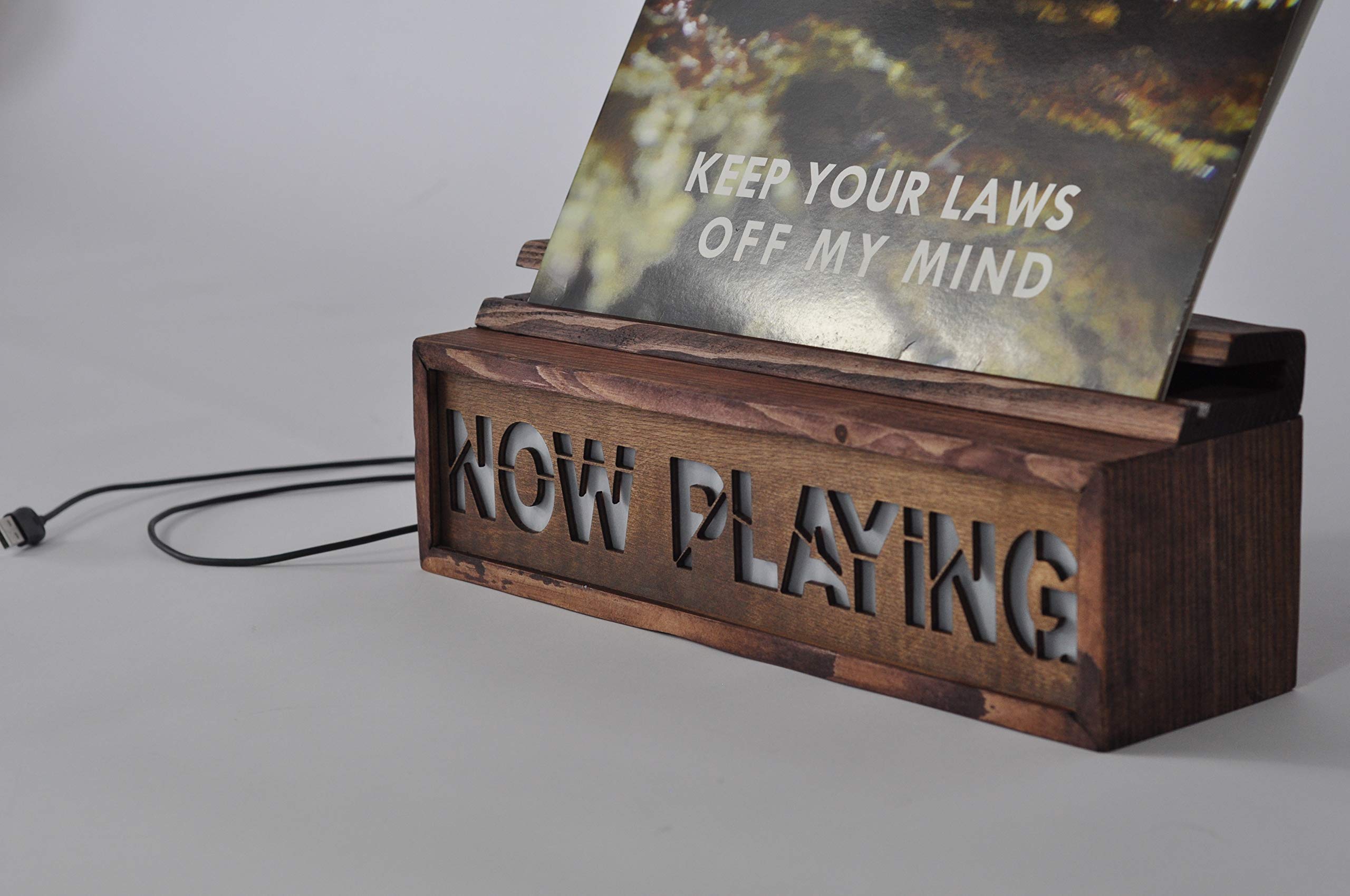 Buy Handmade Now Playing Vinyl Record Storage Album Cover Display Stand