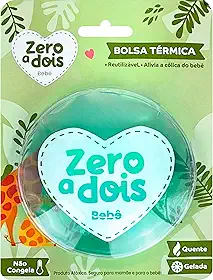 Zero a dois, Bolsa Térmica para Bebê, Alivia a cólica, Com blister, Verde