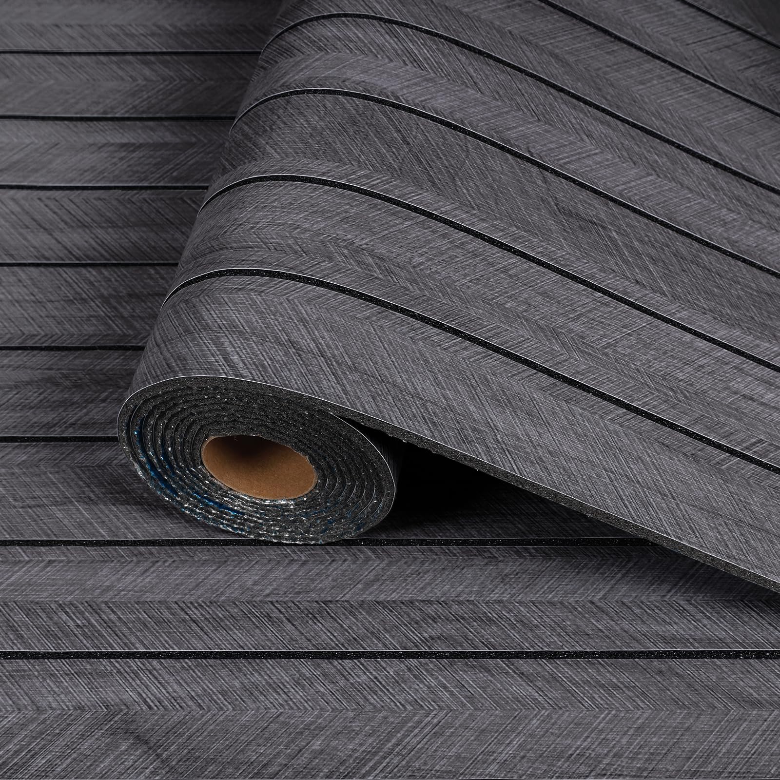 Papier peint effet bois gris foncé pour relooker un meuble ou un mur de chambre CRE8TIVE