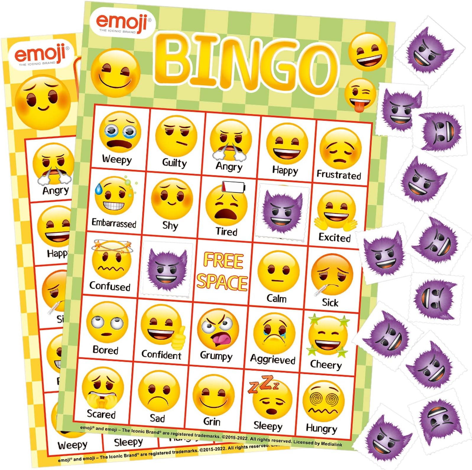 Bingo Game for Kids 24 Guests Party Game Supplies Birthday Baby Shower Holiday Party Activities