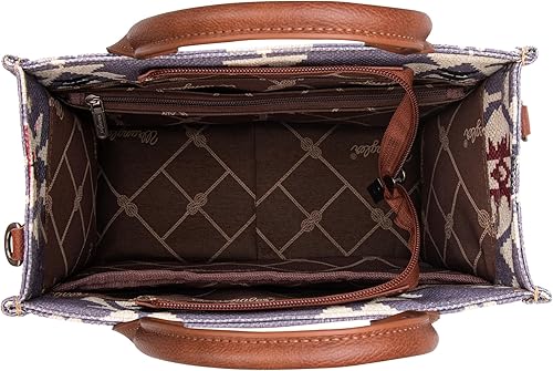 Miniatura 4 de Wrangler - Cartera para tarjetas de crédito para mujer, estilo bohemio, azteca, con bolsillo con cremallera