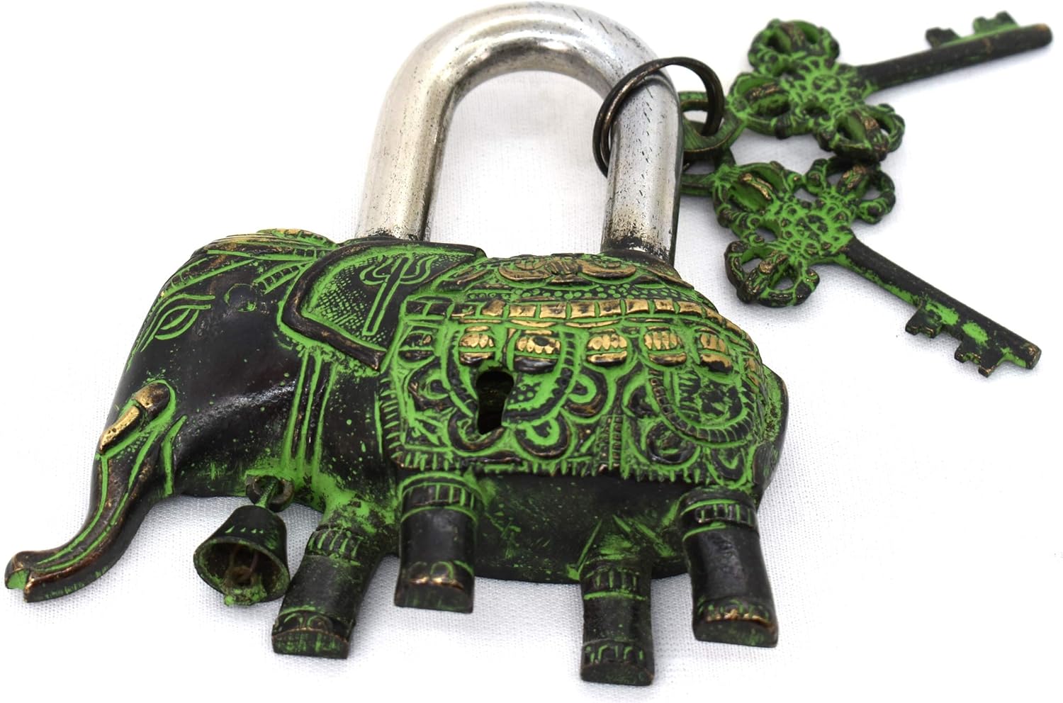 Vintage Lock Elephant Shape Handcrafted fine Art Collectible Home Decor Gift BD- VH-003