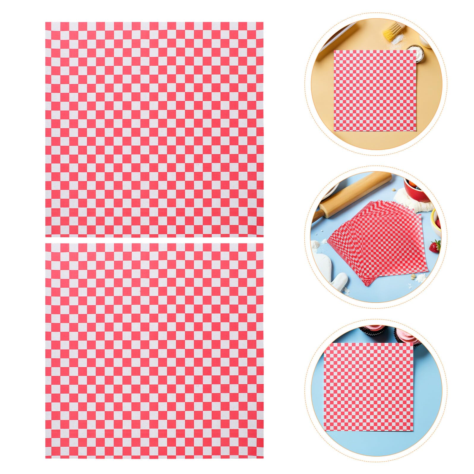 500 Arkuszy Arkuszy Papieru Pergaminowego Do Pieczenia Odporny Tłuszcz I Papier Kratkę Papier Do Pieczywa Hamburgerów Kanapek I Grillowania