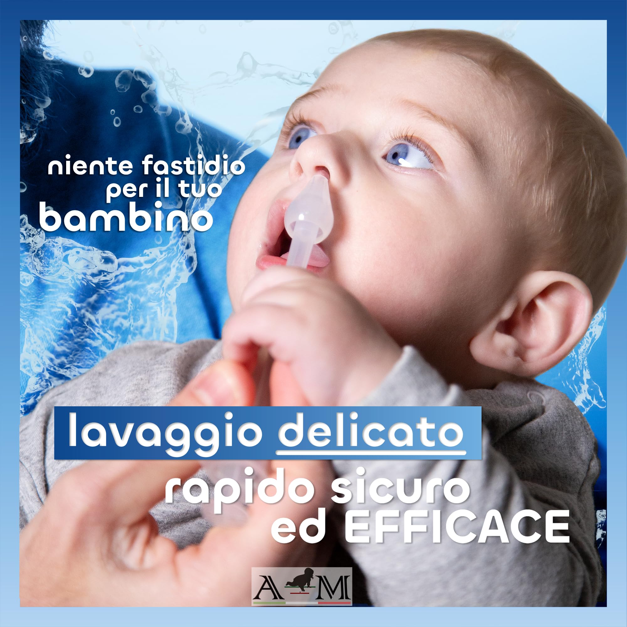 A&M Italia 8 Olive Nasali per Lavaggi Neonato - Made in Italy – Ugelli per Lavaggio Nasale Bambini