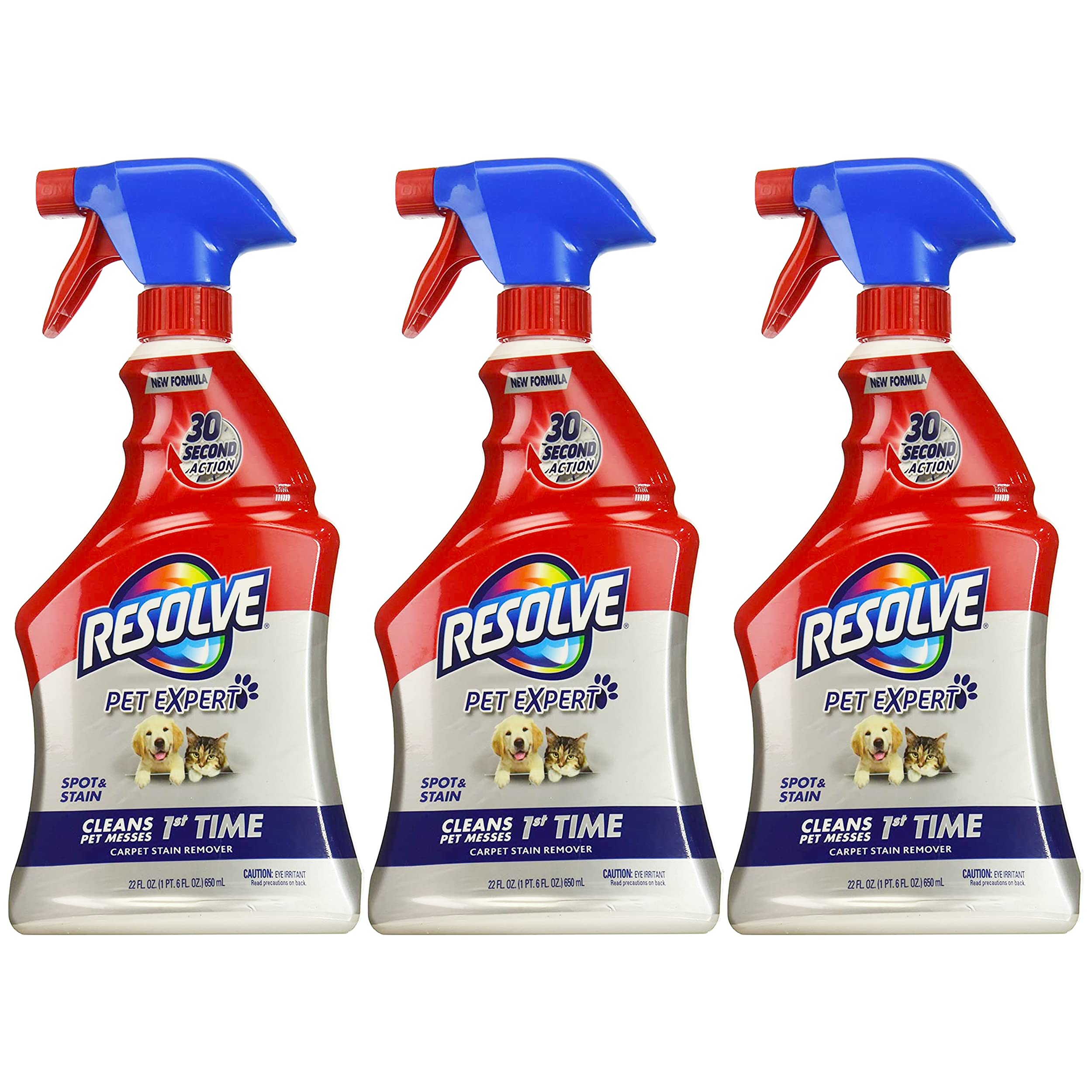 Resolve Pet Stain & Odor Carpet Cleaner, 22 oz (Pack of 3)