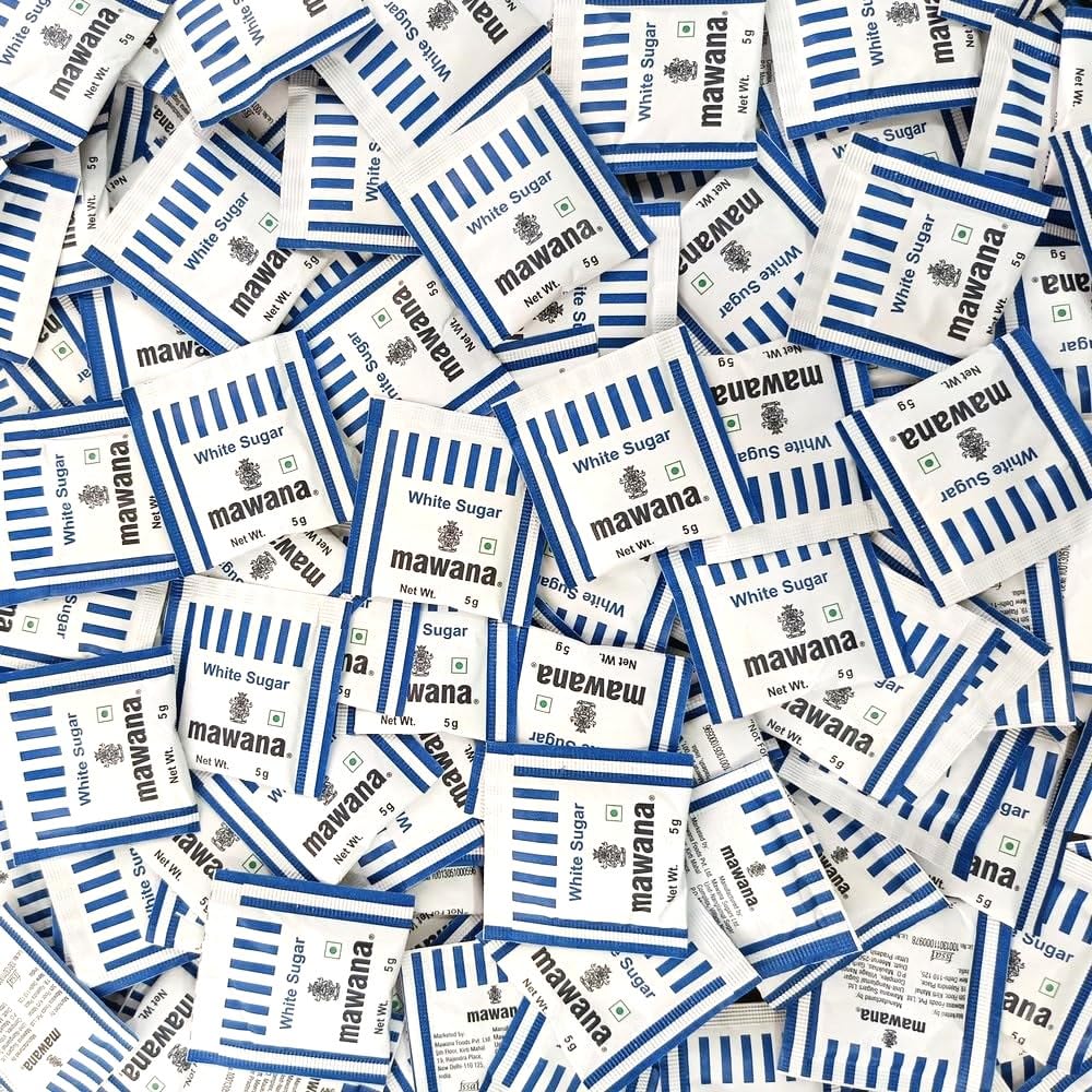 Mawana Refined White Sugar Sachets 5gm, (200 sachets) (B0D4VTZR8T) Amazon Price History, Amazon Price Tracker