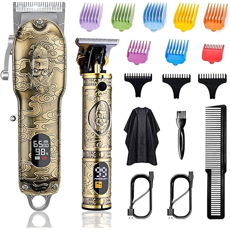Professional T Blade Hair Clippers for Men, Andis BGRC Clippers for Precision...