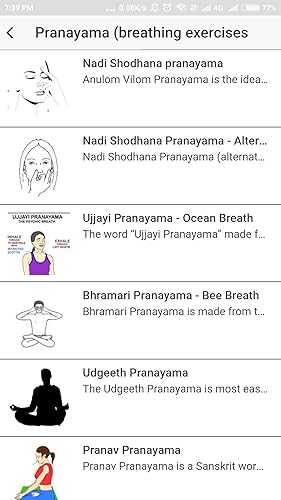 Pranayama Breathing Yoga Free Ebook App in English