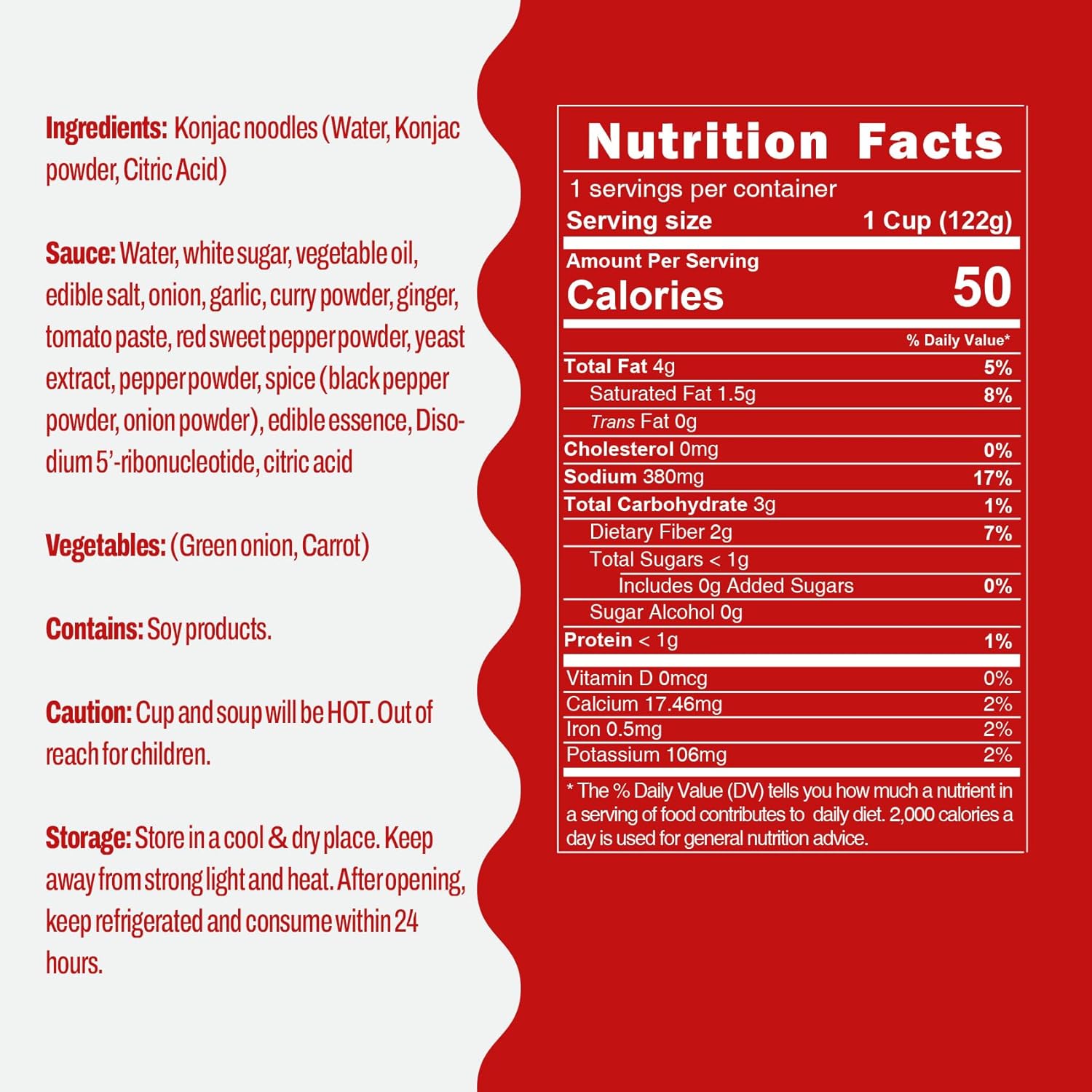 Hethstia Konjac Noodles Red Curry & Chicken Protein Ramen, Instant Shirataki Angel Hair Noodles in Spicy Red Curry Soup, Paired with High-Protein Vegan Ramen, Non-GMO, Low Fat, Air-Dried, Healthy Meal