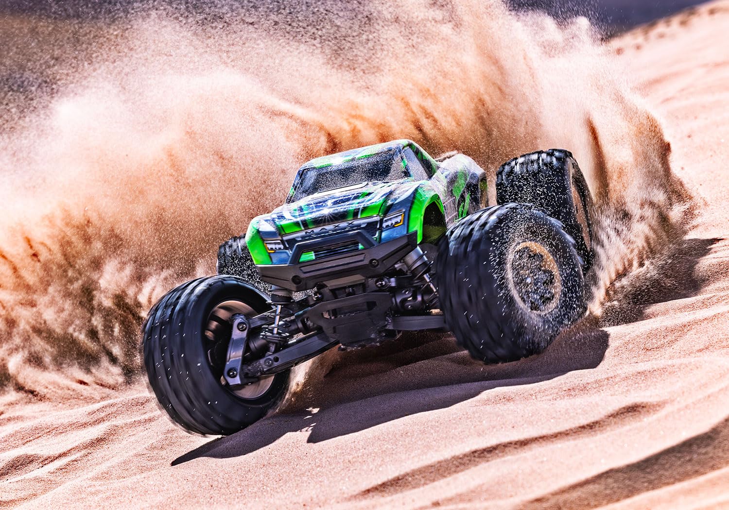 Traxxas Mini Maxx BL-2s Gr?n Brushless 1:10 RC Modellauto Elektro Monstertruck Allradantrieb (4WD) 2,4 GHz (107154-1-GRN)