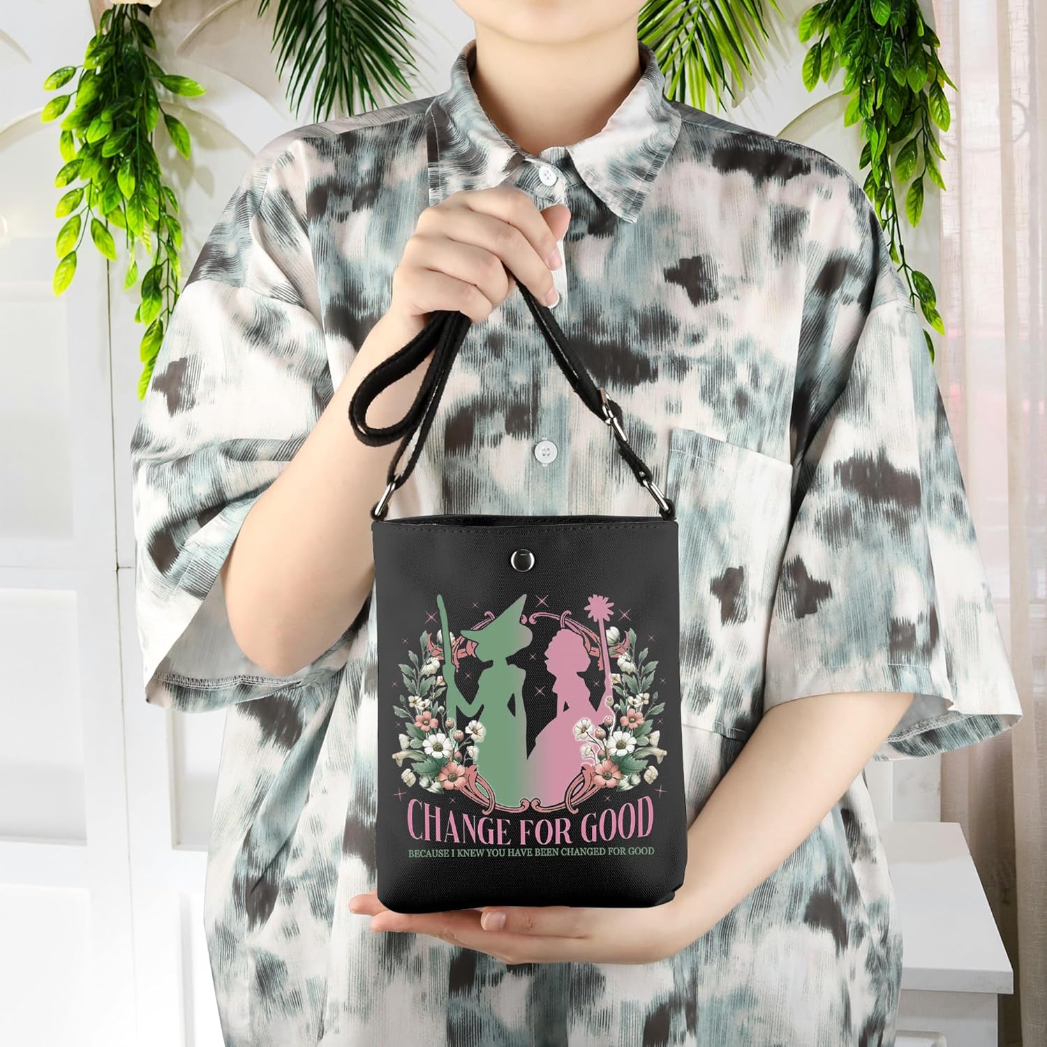 WCGXKO The Musical Gifts Musical Lover Gift Because I Knew You I Have Been Changed For Good Crossbody Bag - Image 5