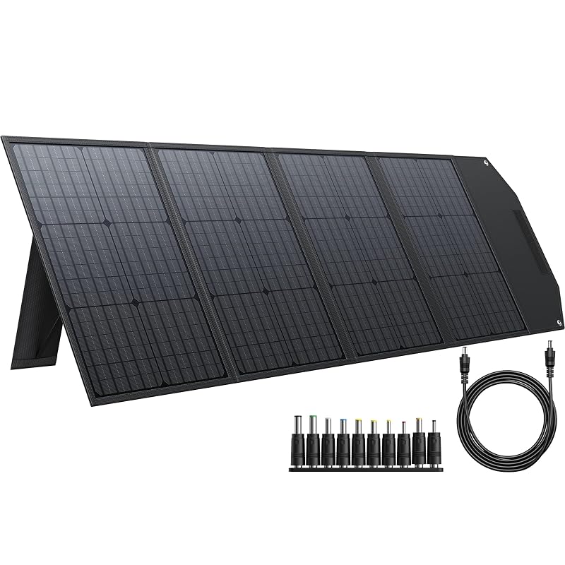 Painel Solar Portátil BLAVOR 120 W com USB-A, USB-C PD45W, QC3.0 e Saída DC 18 V PN-120P