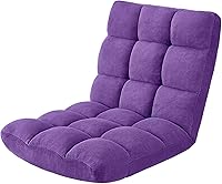 Vista 59 de Silla plegable para juegos de suelo de 14 posiciones, acolchada y ajustable, con algodón transpirable y terciopelo coral agradable a la piel