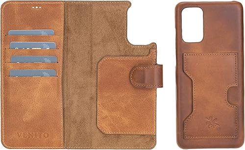 Miniatura 126 de Venito Funda tipo cartera para iPhone 15 con tarjetero y bloqueo RFID, funda de cuero para teléfono, funda desmontable de 6.1 pulgadas, Florencia