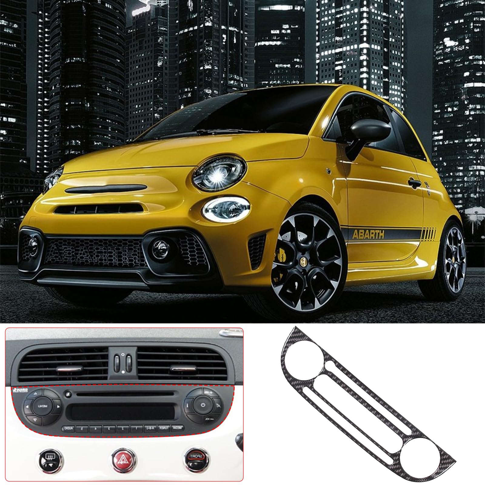 Amazon | Hcilloend 新型 フィアット 500 専用 2011~2019に適用 Amazon | Hcilloend 新型 フィアット 500 専用 2011~2019に適用