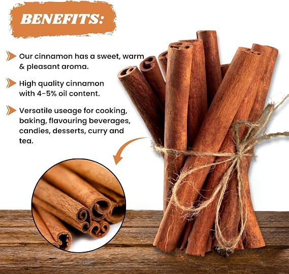 Cinnamon Sticks (100G / 3.54 oz) | Cinnamon Quills | Zimt | Cannelle | Canela | Danchini Sticks | 3 Inch length | Sweet and Aromatic for Cooking